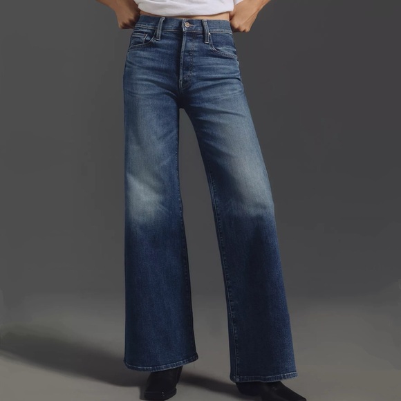 MOTHER Denim - NWT MOTHER The Tomcat Roller Sneak High-Rise Wide-Leg Jeans 26 Petite